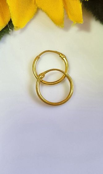 ต่างหูทองคำแท้ 18k รูปที่ 4