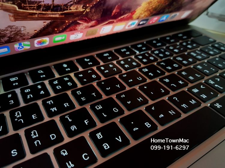 MacbookAir (Retina13-inch, 2022) M2 8-Core CPU 8-Core GPU SSD 256Gb Ram 16Gb สี Starlight ประกันยาว รูปที่ 8