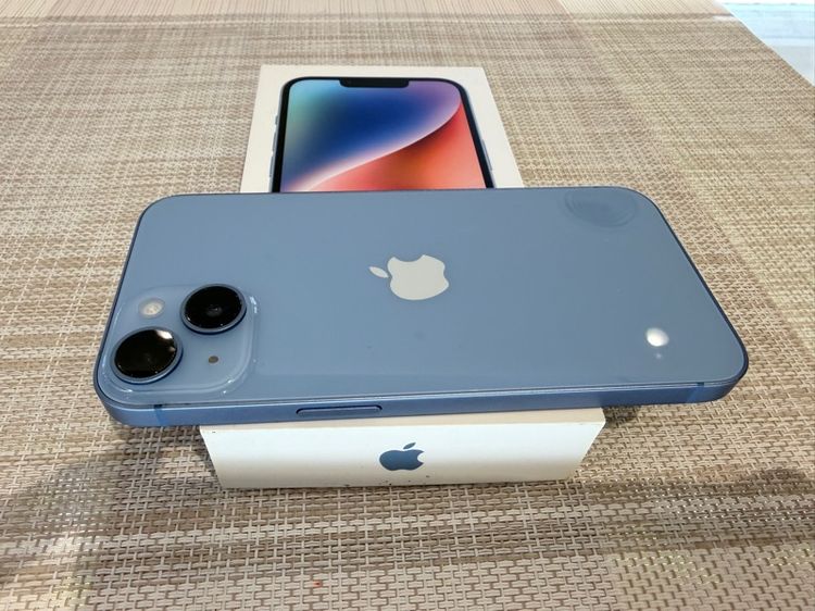  iPhone 14 สีฟ้า 128 ผ่อนได้ รับเทิร์น รูปที่ 4