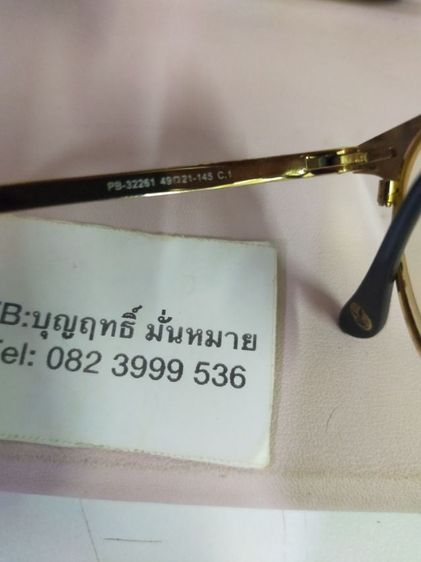 แว่นตา PLAYBOY USA PB32261 49 21 145 ของแท้ สภาพดี ทรงสวย เลนส์ มีค่าสายตาเอาไปตัดใส่เลนส์ใหม่ได้เลยครับ รูปที่ 6