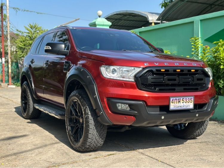 Ford Everest 2017 3.2 Titanium Plus 4WD Utility-car ดีเซล ไม่ติดแก๊ส เกียร์อัตโนมัติ แดง รูปที่ 3