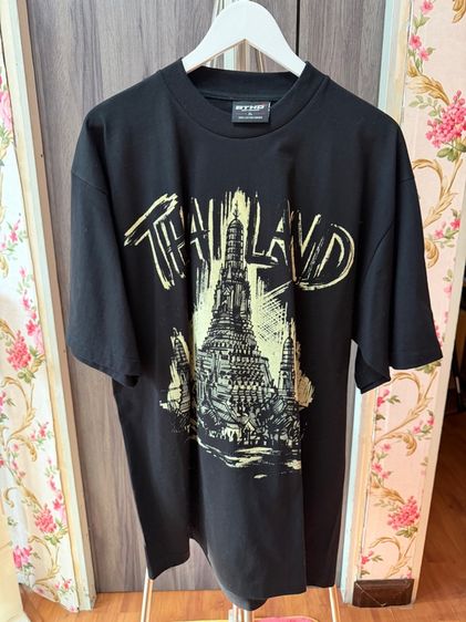 ดำ XL แขนสั้น เสื้อทีเชิ้ต อื่นๆ T Shirt Thailand Black 