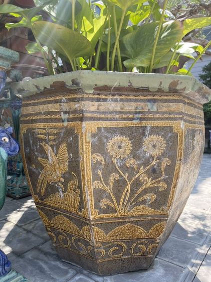 อ่างบัว ๘ เหลี่ยมด้านในเขียว  รูปที่ 5