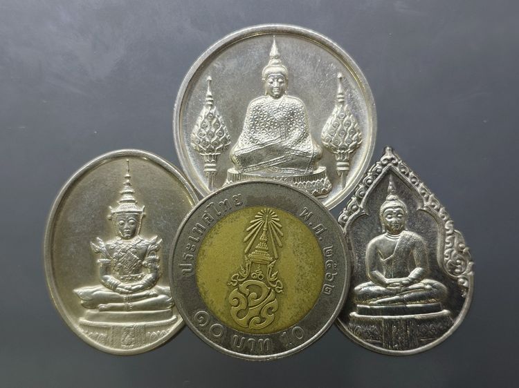 เหรียญพระแก้วมรกต ภปร รุ่นสอง ชุด 3 ฤดู เนื้อเงิน ฉลองกรุงรัตนโกสินทร์ 200 ปี พ.ศ.2525 พร้อมกล่องเดิม รูปที่ 7