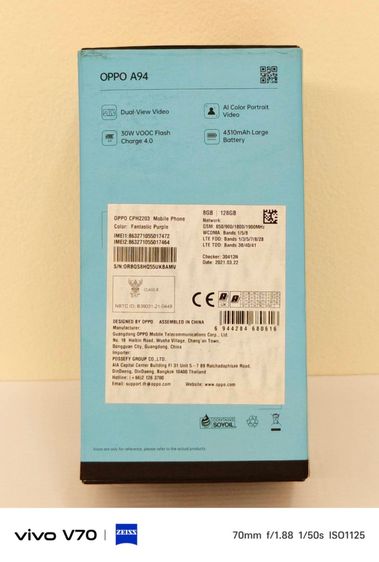 Oppo A94 สภาพสวย ดีไซน์หรู บาง น้ำหนักเบา รูปที่ 7