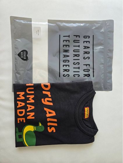 ดำ L แขนสั้น เสื้อทีเชิ้ต อื่นๆ เสื้อ T Shirt Human made ของแท้มือ 1จากญี่ปุ่น