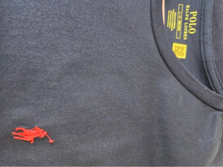 อื่นๆ แขนสั้น เสื้อทีเชิ้ต Polo Ralph Lauren เสื้อยืด POLO สีกรมท่า มือ2 made in Cambodia แท้ 