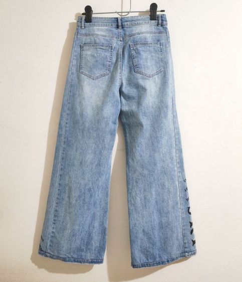 ยีนส์ผู้หญิง ขากว้าง รูปที่ 9