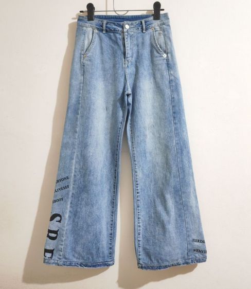 ยีนส์ผู้หญิง ขากว้าง รูปที่ 2
