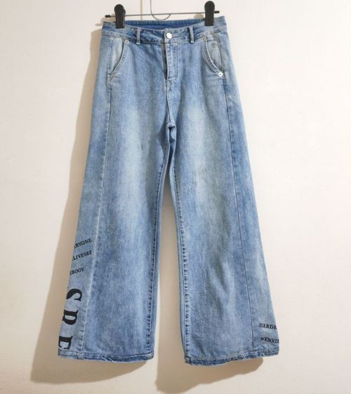 ยีนส์ผู้หญิง ขากว้าง รูปที่ 4