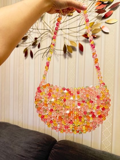 กระเป๋าลูกปัดงานฝีมือน่ารักมากหวานมาก