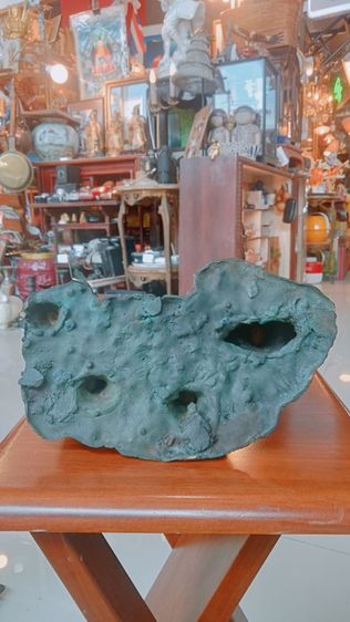 งานโลหะ หล่อ ทองเหลือง ช้าง ปะทะ เสือ ขนาด 9นิ้ว รูปที่ 8