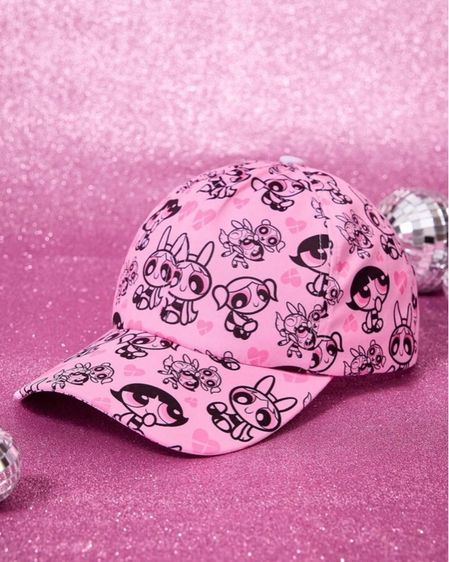 หมวกแก๊ป THE POWERPUFF GIRLS สีสดสวย น่ารัก สายปรับขนาดได้ ป้ายpowerpuff girls รูปที่ 4