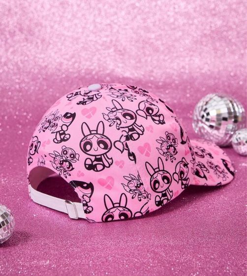 หมวกแก๊ป THE POWERPUFF GIRLS สีสดสวย น่ารัก สายปรับขนาดได้ ป้ายpowerpuff girls รูปที่ 5