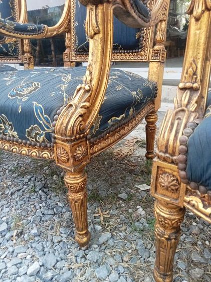 ชุดโซฟาหลุยส์ ครบชุด ตัวยาว 1 ตัวสั้น 4 งานเก่า 38,000 รูปที่ 11