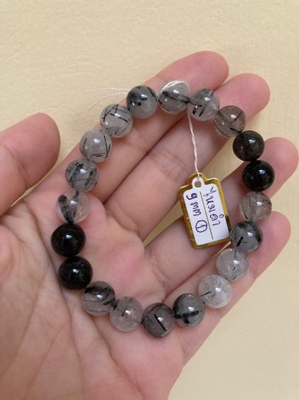 สร้อยข้อมือหินแก้วขนเหล็ก(ไหมดำ) รูปที่ 4