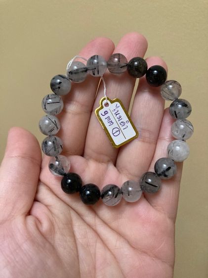 สร้อยข้อมือหินแก้วขนเหล็ก(ไหมดำ) รูปที่ 6