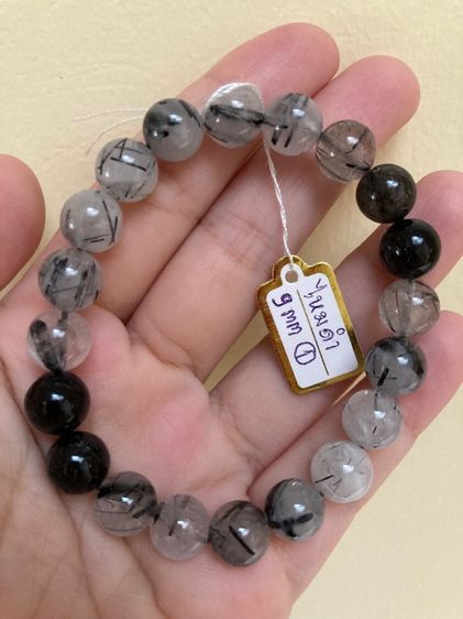 สร้อยข้อมือหินแก้วขนเหล็ก(ไหมดำ) รูปที่ 3