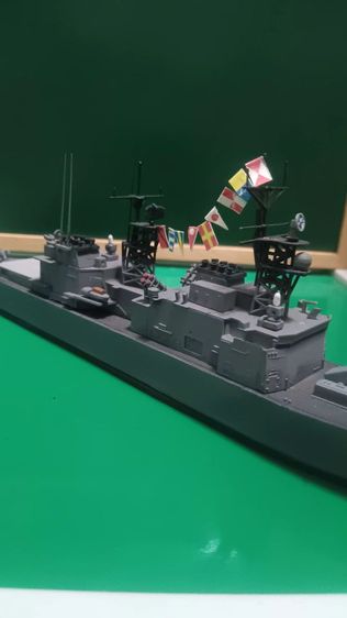 U.S ship, Ticonderaluca, Spruand class,พลาสติกโมเดลประกอบ รูปที่ 10