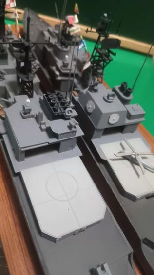 U.S ship, Ticonderaluca, Spruand class,พลาสติกโมเดลประกอบ รูปที่ 15