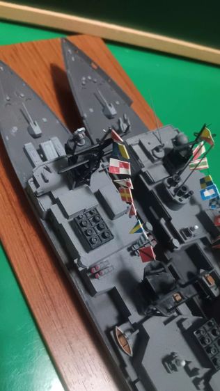 U.S ship, Ticonderaluca, Spruand class,พลาสติกโมเดลประกอบ รูปที่ 16