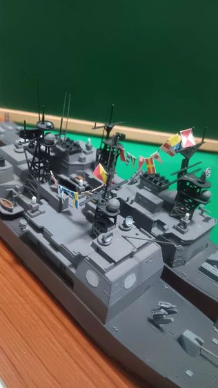 U.S ship, Ticonderaluca, Spruand class,พลาสติกโมเดลประกอบ รูปที่ 13