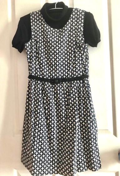 แขนสั้น ชุดเดรส แบรนด์expressions 