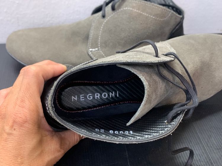 Negroni รองเท้าหนังกลับทรงสูง made in japan ไซร์ 41สภาพใหม่ๆ รูปที่ 10