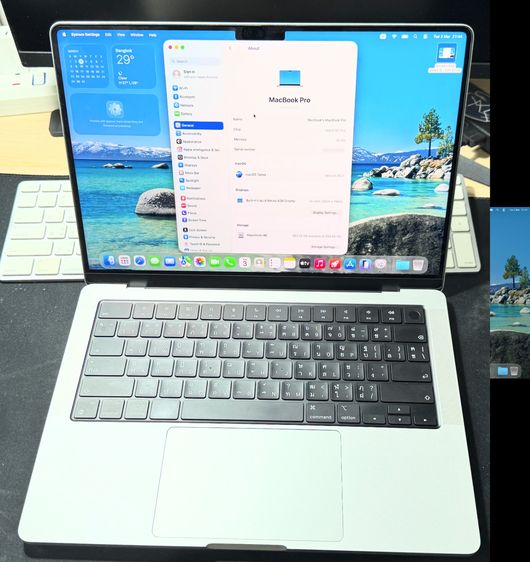 ขาย MacBook Pro 14 นิ้ว M1 Pro (2021) RAM16 SSD1TB สี Silver สภาพสวย พร้อมใช้งาน รูปที่ 2