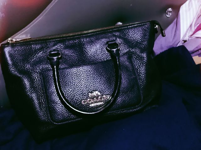 กระเป๋า coach mini emma satchel แท้ (มือสอง) สภาพดี