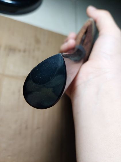 เครื่องรางมีดหมอหลวงพ่อรุ่งวัดหนองสีนวลใบหกยาวรวม 11 นิ้วด้ามเขาควาย รูปที่ 5