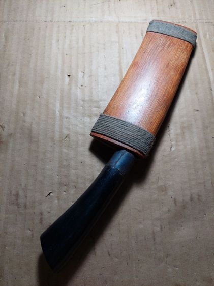 เครื่องรางมีดหมอหลวงพ่อรุ่งวัดหนองสีนวลใบหกยาวรวม 11 นิ้วด้ามเขาควาย รูปที่ 6