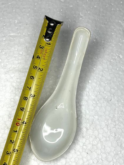 ช้อนกังไส ลายดอก ลายผักบุ้งโบราณเก่าสะสม รูปที่ 14