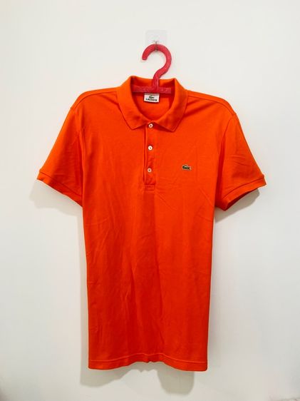 เสื้อโปโล LACOSTE แท้ 💯 size 5 ขนาด อก 21 ยาว 27.5 นิ้ว สภาพใหม่มาก สีส้มสดมาก ทรงสวย ผ้านิ่มหายากน่าสะสมครับ