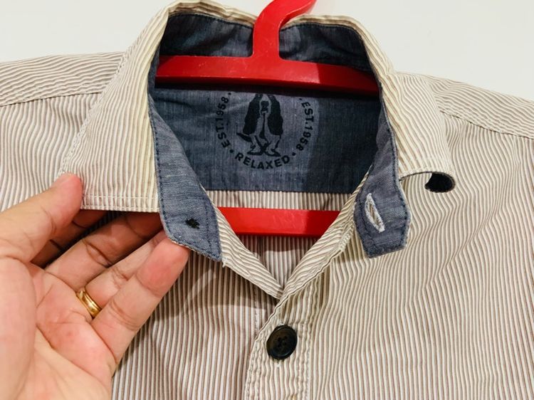 เสื้อเชิ้ต Hush Puppies แท้ 💯 size L วัดจริงขนาด อก 21.5 ยาว 28 นิ้ว สภาพใหม่มาก ทรงสวย ดีเทลสวย ตัดเย็บดีมาก เนื้อผ้านิ่มมาก รูปที่ 7