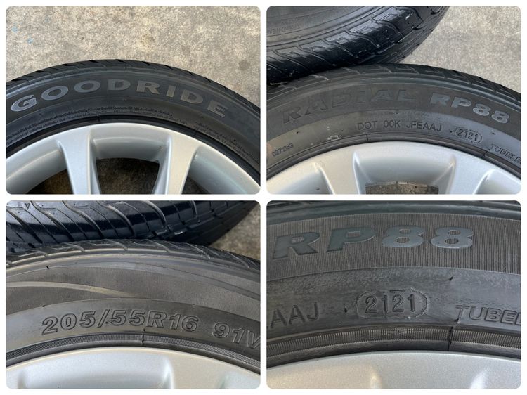 ✨ล้อแม็กพร้อมยาง 5รู114✨Honda Civic FC ขอบ 16 สีบอร์น รูปที่ 6