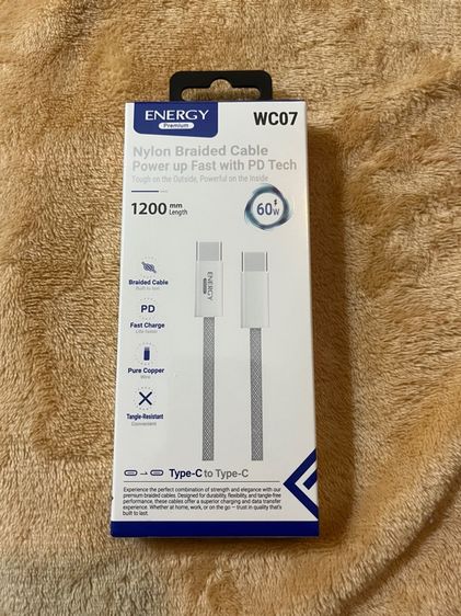 สายชาร์จ ENERGY แท้ รุ่น ERC-PD 30w Nylon Braided cable power up fast with PD type c to lighting รูปที่ 7