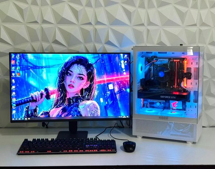 คอมพิวเตอร์ครบชุด จอใหญ่ 27 นิ้ว 144Hz ของใหม่มือ1ประกัน3ปี Cpu core i5 ram 16g m.250g GTX 1650 4G แถมเมาส์คีย์บอร์ด รูปที่ 5