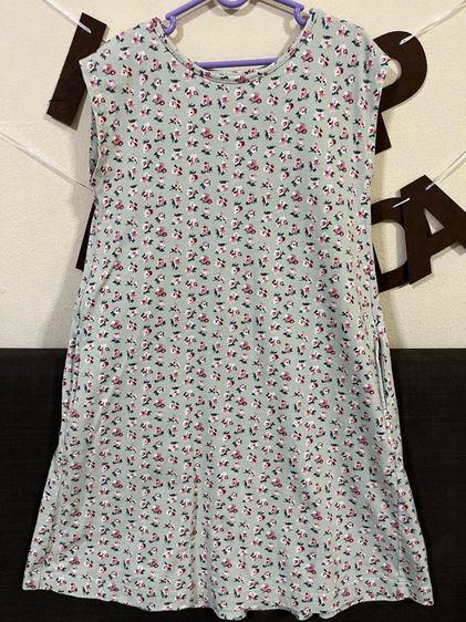 เดรสลายดอก แบรนด์ Uniqlo Sz 150