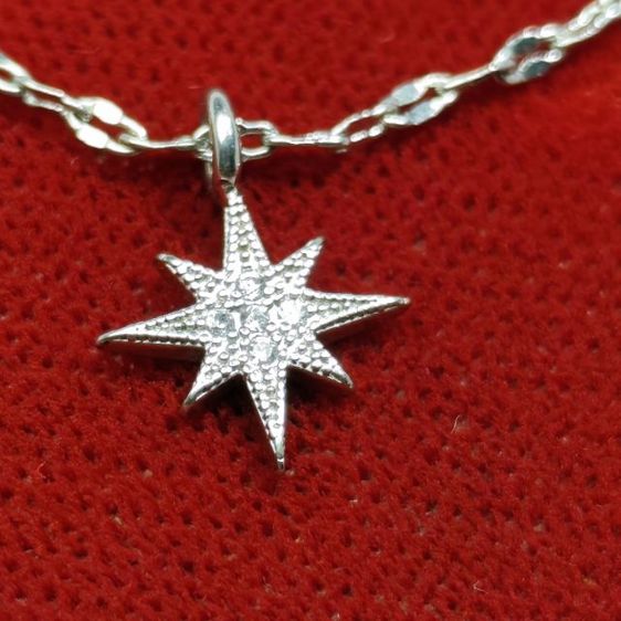 🔖สร้อยเงิน 2 เลเยอร์ จี้🌙⭐ ตะขอตอก925 พร้อมป้ายห้อย งานจากญี่ปุ่น รูปที่ 4