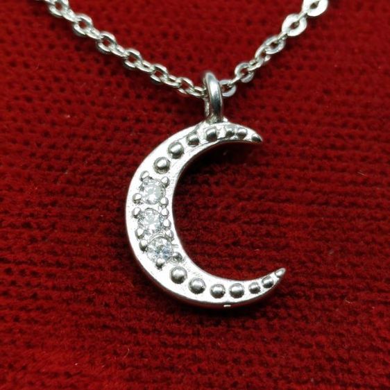 🔖สร้อยเงิน 2 เลเยอร์ จี้🌙⭐ ตะขอตอก925 พร้อมป้ายห้อย งานจากญี่ปุ่น รูปที่ 5