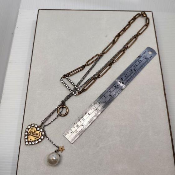 ❌ปิด❌สร้อย Dior เลเยอร์ 3 ชั้น ฝังคริสตัลสวยวิ้ง ของจริงสวยมาก งานจากต่างประเทศ รูปที่ 6