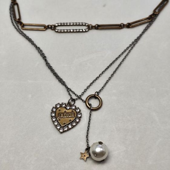 ❌ปิด❌สร้อย Dior เลเยอร์ 3 ชั้น ฝังคริสตัลสวยวิ้ง ของจริงสวยมาก งานจากต่างประเทศ รูปที่ 8