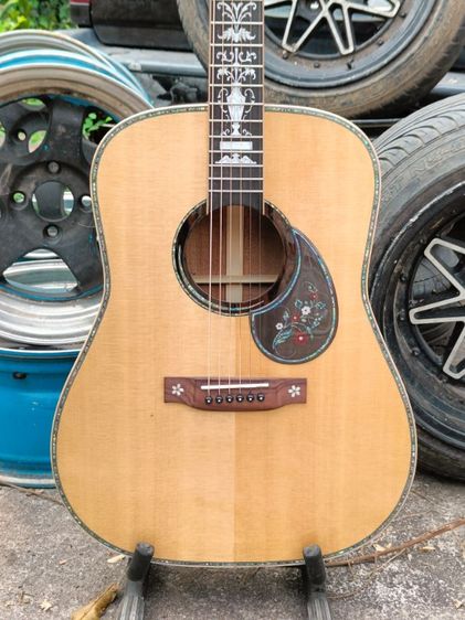 กีตาร์โปร่ง All solid พร้อมกระเป๋า รูปที่ 7