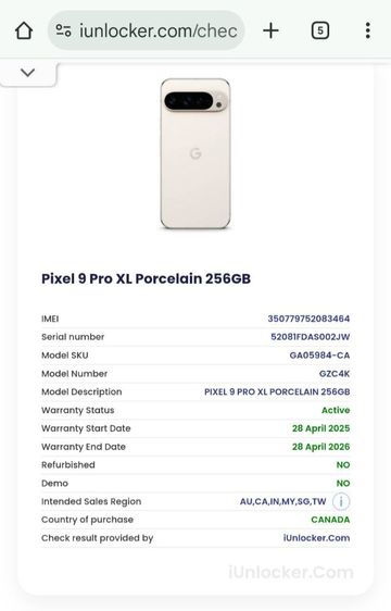Pixel 9 Pro XL เครื่อง CA รูปที่ 12
