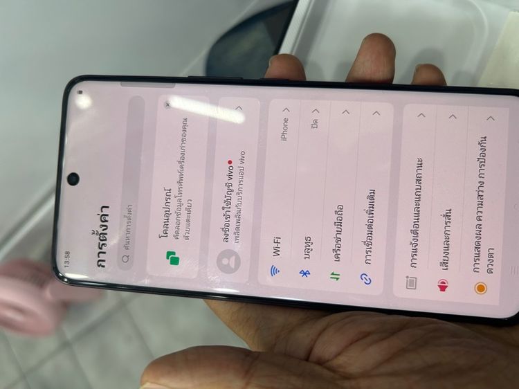 ขาย vivo v60 ram12 rom256 g สีpurple ไม่มีรอย ครบกล่องใช้งานปกติ ไม่ล็อครายเดือน หมดประกัน 31-08-69 มีประกันจอแตก 2ปี อุปกรณ์แท้ ราคา10500  รูปที่ 7