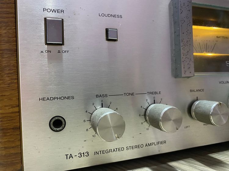 sony int amp TA 313 เข็มสวย ไฟสว่าง ืำง่นปกคิ รูปที่ 2