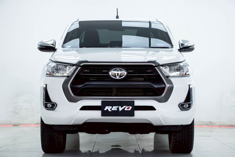 Toyota Hilux Revo 2021 Double Cab 2.4 Entry Prerunner Pickup ดีเซล ไม่ติดแก๊ส เกียร์ธรรมดา ขาว รูปที่ 4
