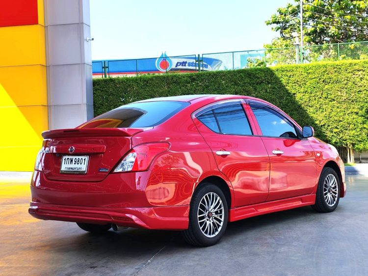 Nissan Almera 2012 1.2 V Sedan เบนซิน ไม่ติดแก๊ส เกียร์อัตโนมัติ แดง รูปที่ 4
