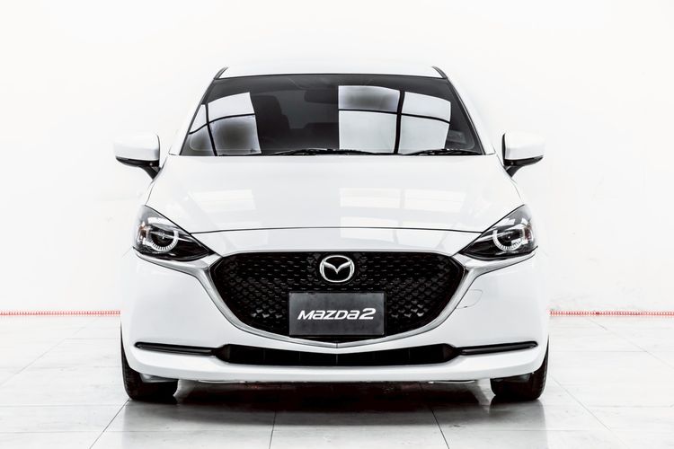 Mazda Mazda 2 2021 1.3 Skyactiv-G E Sedan Sedan เบนซิน ไม่ติดแก๊ส เกียร์อัตโนมัติ ขาว รูปที่ 4